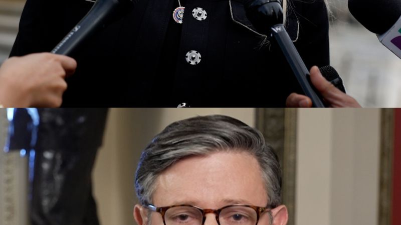 Johnson responds to MTG breaking with GOP over shutdown