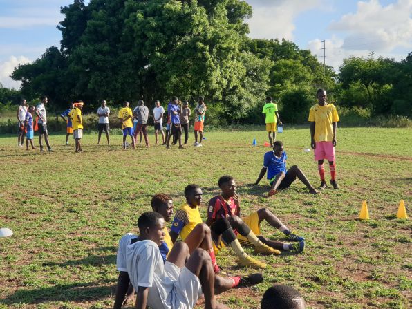 Moving The Goalposts is a sex education initiative in Kenya that uses soccer drills to teach young boys and men about sexual health, sexual rights, gender, and positive masculinity.