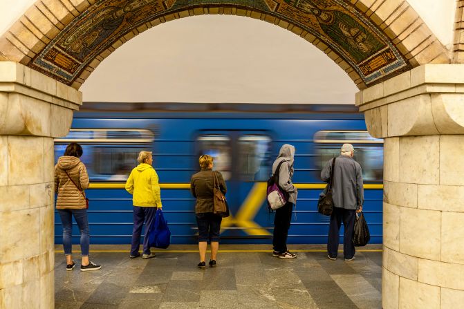 <strong>Protect and serve: </strong>Kyiv Metro's original Soviet-era underground line began operating in 1960. They've since been expanded to three lines to create a 42-mile network. It's deep city center stations served a dual purpose after the Russian invasion of 2022, offering shelter to citizens during air raids.