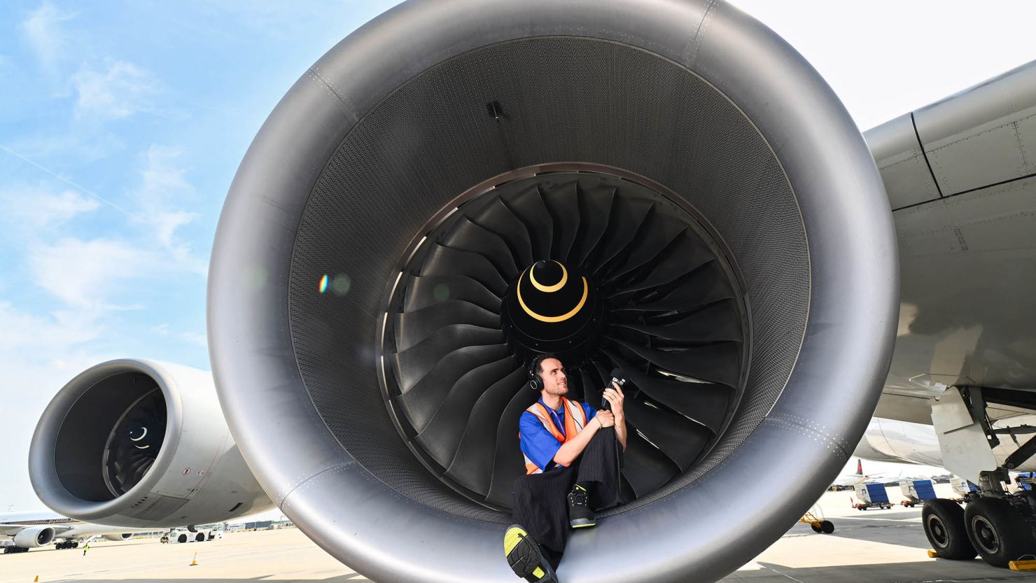 Musician Jordan Rakei partnered with Heathrow to create the world’s first piece of music made entirely from the sounds of an airport, captured everywhere from the airfield to baggage handling.