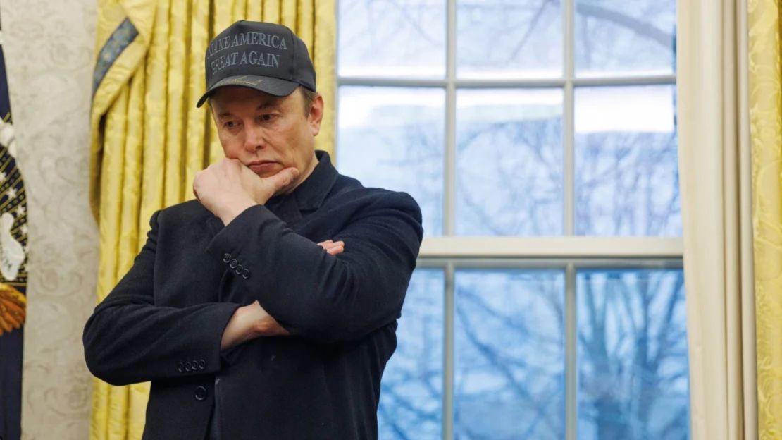 Elon Musk en el Despacho Oval de la Casa Blanca en Washington el martes 11 de febrero de 2025.