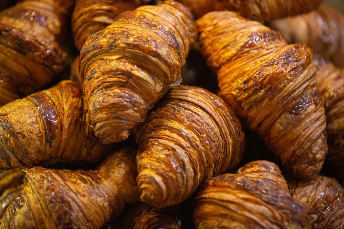 Fresh croissants are seen at Bread Furst in Washington, DC, on Saturday.