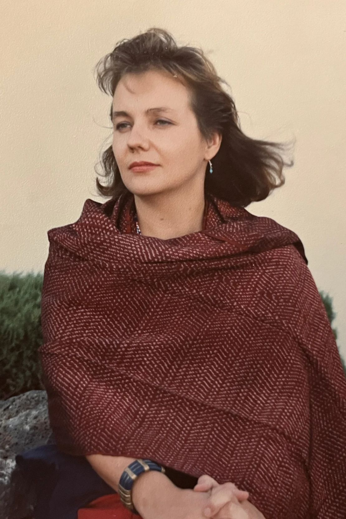 Camilla fotografiada en Red Bluff, California, en 1987, aproximadamente una década después de mudarse a Estados Unidos.