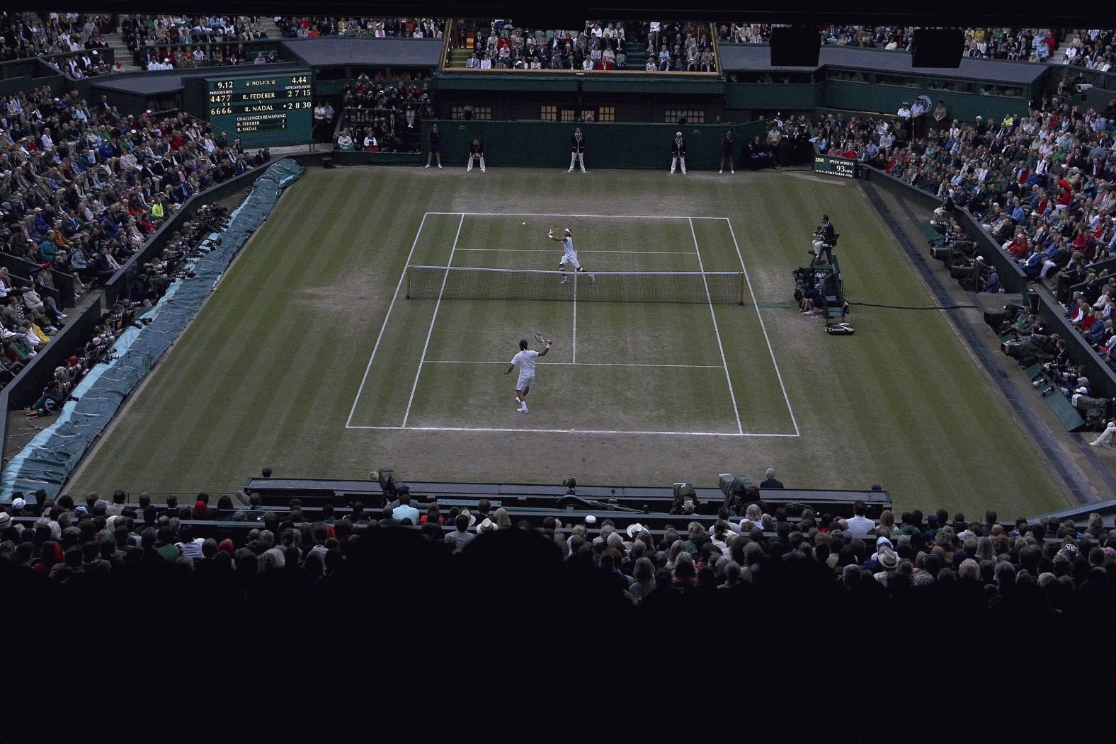 Nadal and Federer play an epic Wimbledon final in July 2008. Nadal won a <a href="index.php?page=&url=https%3A%2F%2Fwww.cnn.com%2F2019%2F07%2F11%2Ftennis%2Froger-federer-rafael-nadal-preview-wimbledon-semifinals-spt-intl%2Findex.html">five-set thriller</a> that lasted nearly five hours, ending Federer’s reign in what some called the greatest tennis match they had seen.