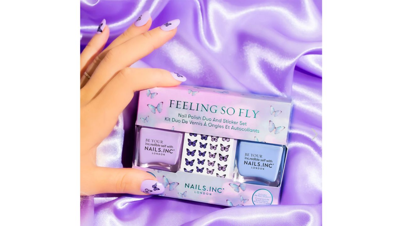 Nails Inc. Feeling So Fly Duo and Sticker Nail Polish Set