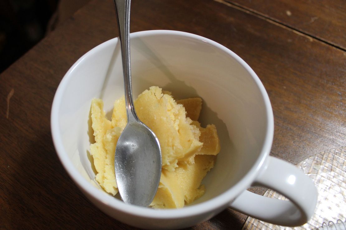 Pawpaw ice cream is served at Farzan's home in Brooklyn.