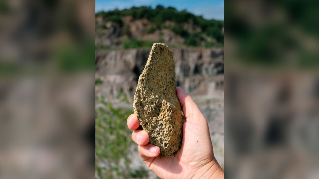 A stone tool found at Korolevo, an archaeological site in Ukraine, shows ancient humans had plenty of hard rock with which to work.