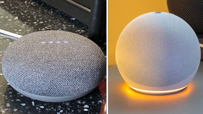 Amazon Echo Dot vs. Google Nest Mini CNN Underscored