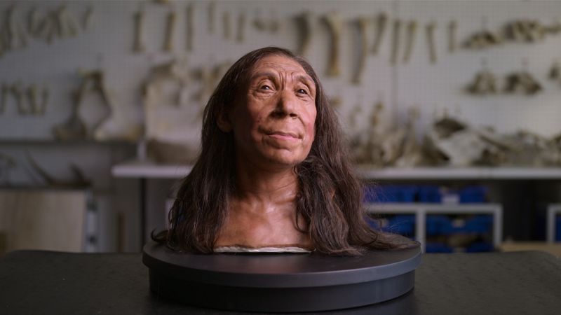 Реконструкция на лицето разкрива как може да е изглеждала 40-годишна неандерталска жена