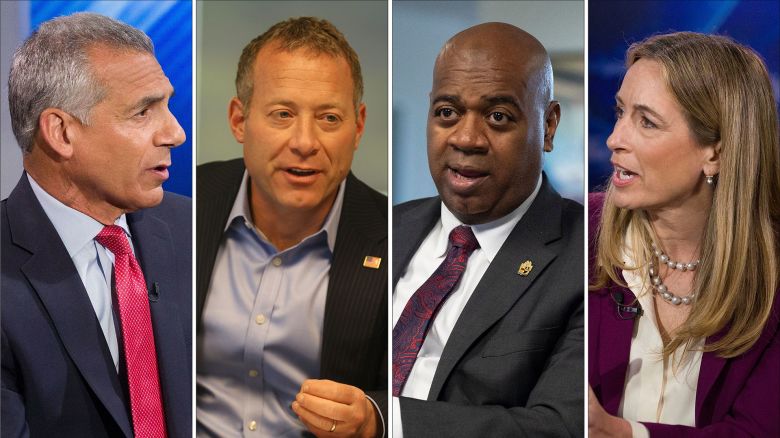 Jack Ciattarelli, Josh Gottheimer, Ras Baraka and Mikie Sherrill.
