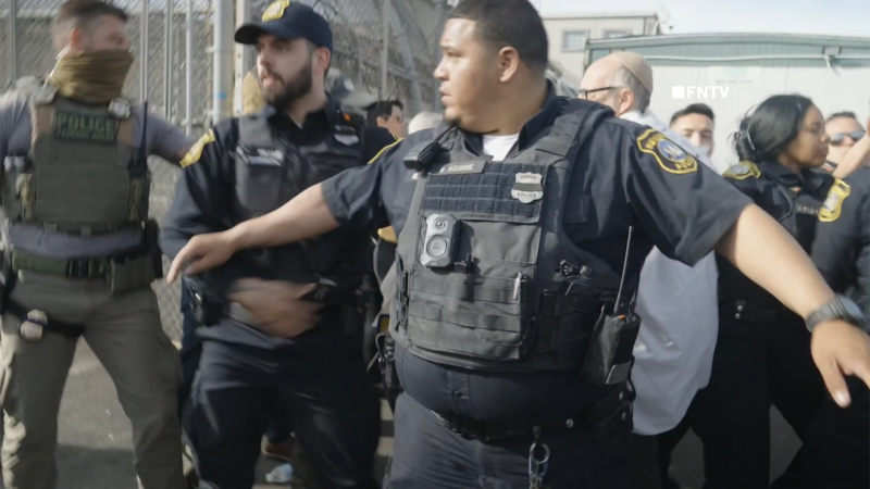 Tensions rise between authorities and protesters outside ICE detention center | CNN Politics
