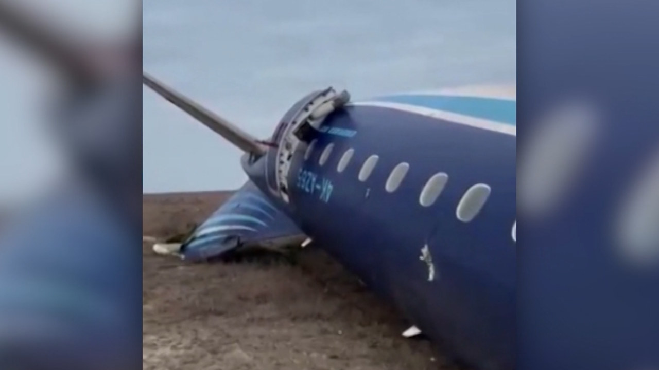 Azerbaijan Airlines plane crashes in Kazakhstan, leaving 38 dead, 29 survivors, officials say