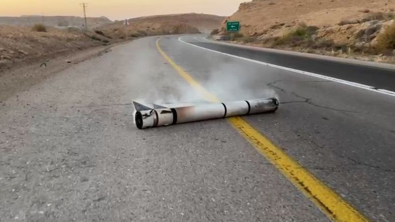 CNN reporter encounters downed projectile in Israel