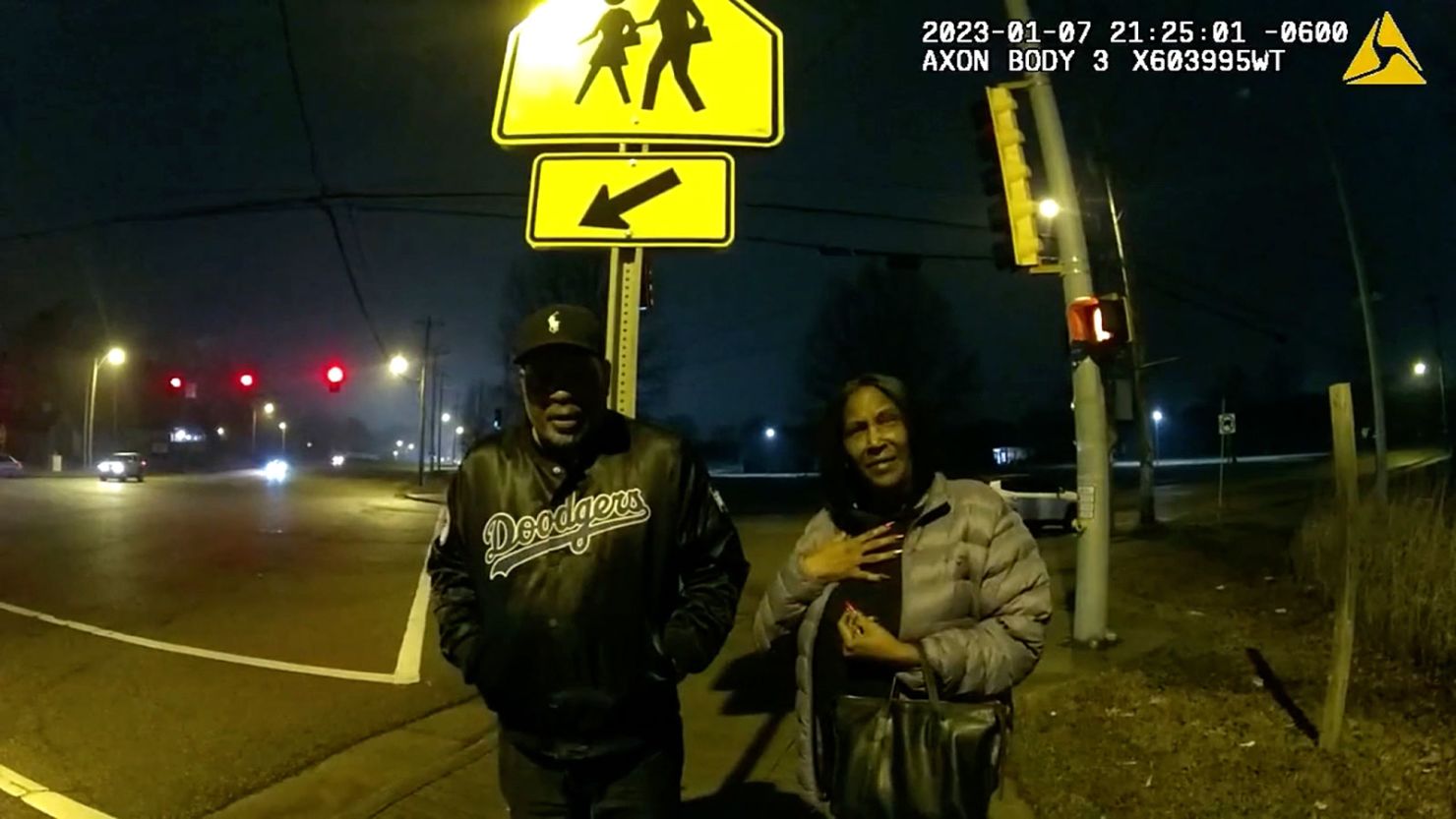 New video released from the Tyre Nichols investigation shows officers interacting with Nichols’ mother, RowVaughn Wells. on January 7, 2023, the night he was beaten by police. Nichols would die three days later from his injuries.