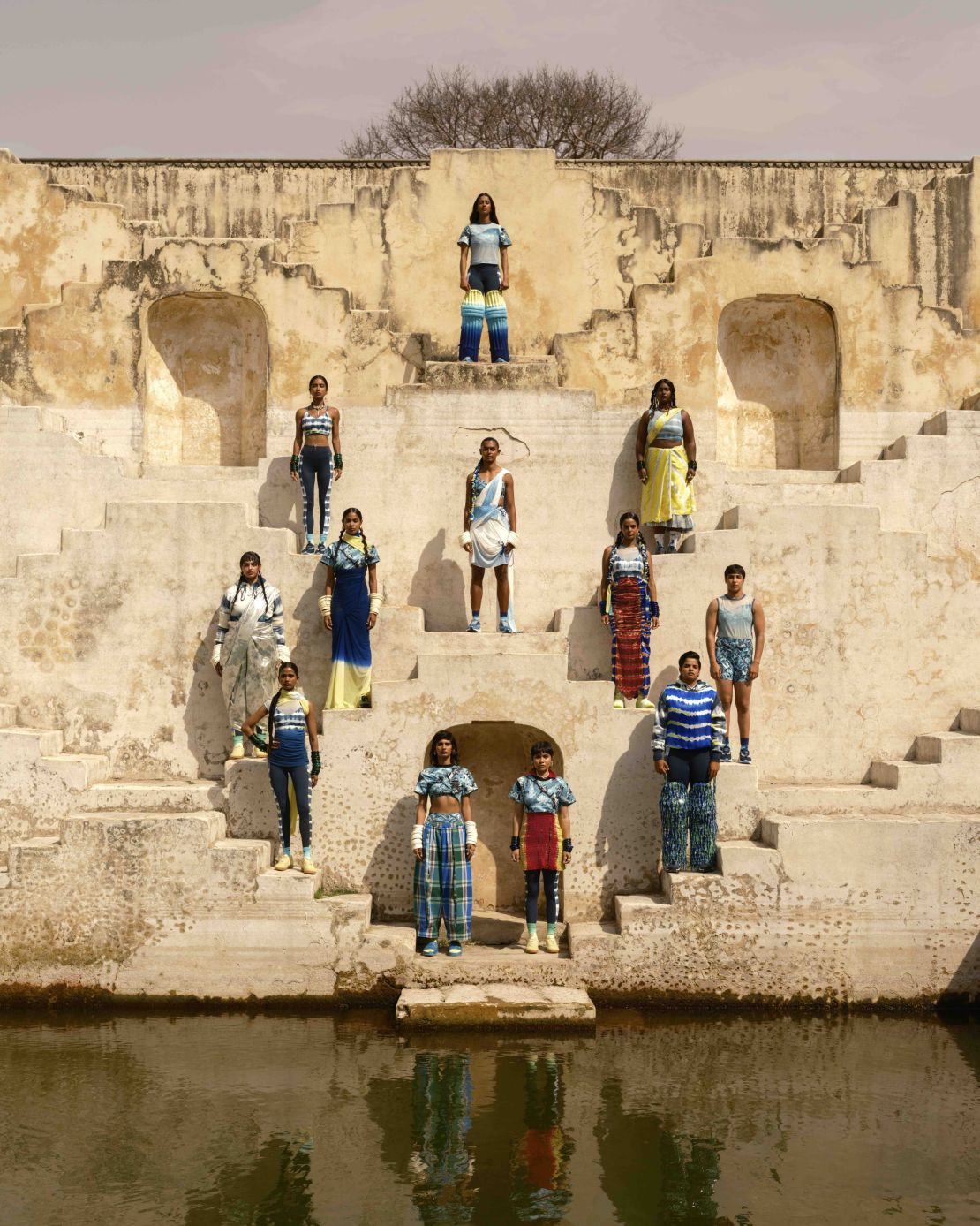 The campaign photos were shot in the historic city of Jaipur, in India's northwest.