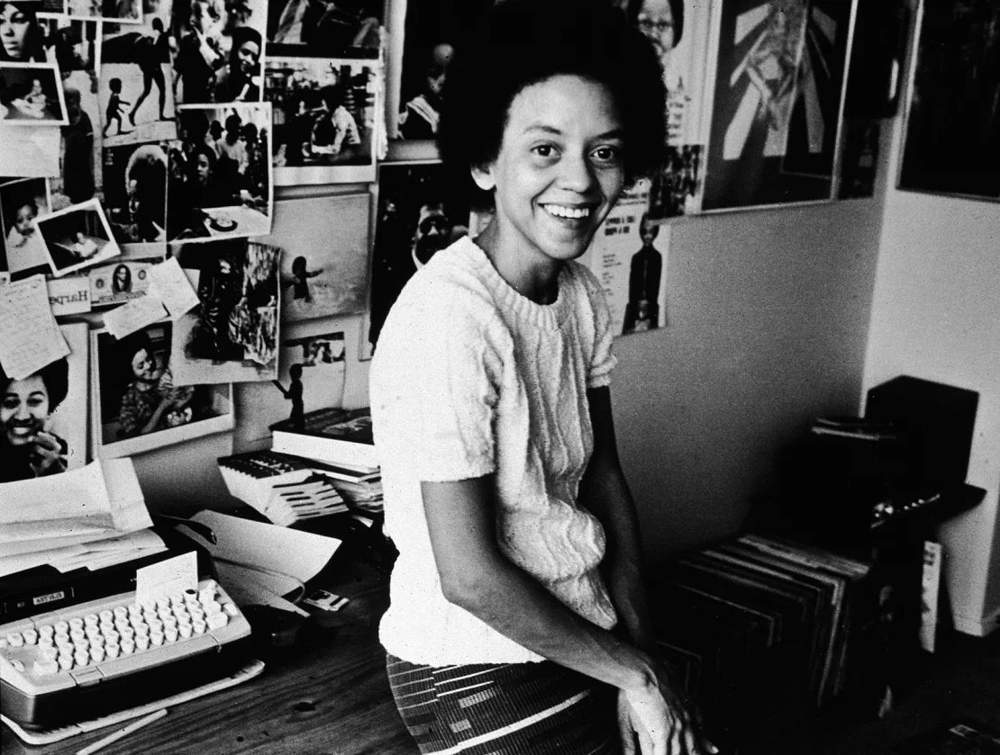 Yolanda Cornelia 'Nikki' Giovanni el 1 de enero de 1973.