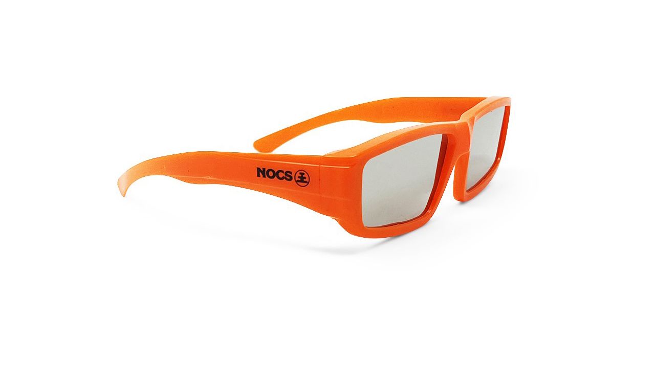 A photo of the Nocs Provisions Solar Eclipse Shades in orange