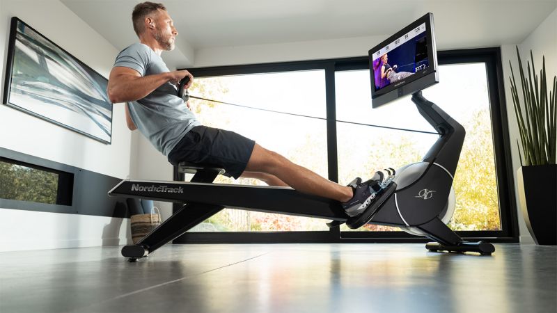 Cross trainer rowing online machine