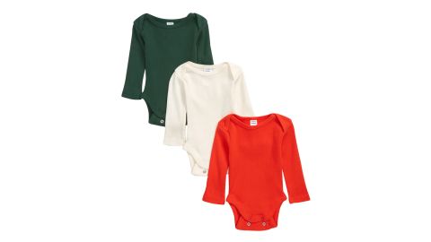 Nordstrom Grow with Me 3-Pack Organic Cotton Adjustable Bodysuits