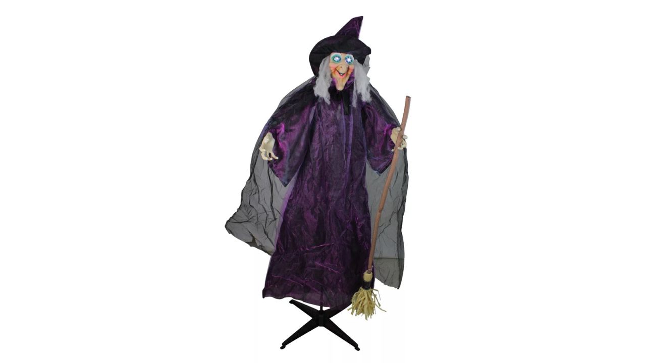 Northlight 5.5-Foot Lighted and Animated Witch Halloween Figure Decoration.jpg