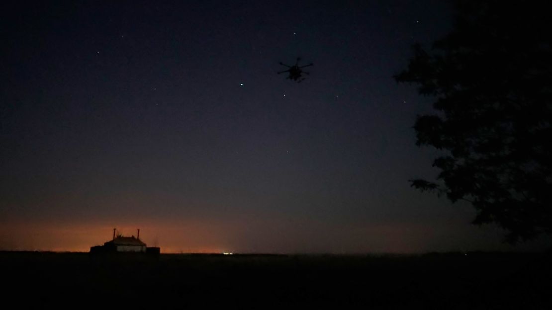 Twilight provides a moment of opportunity for the unit to set up new equipment and unload their Humvee before dark makes these complex tasks impossible.