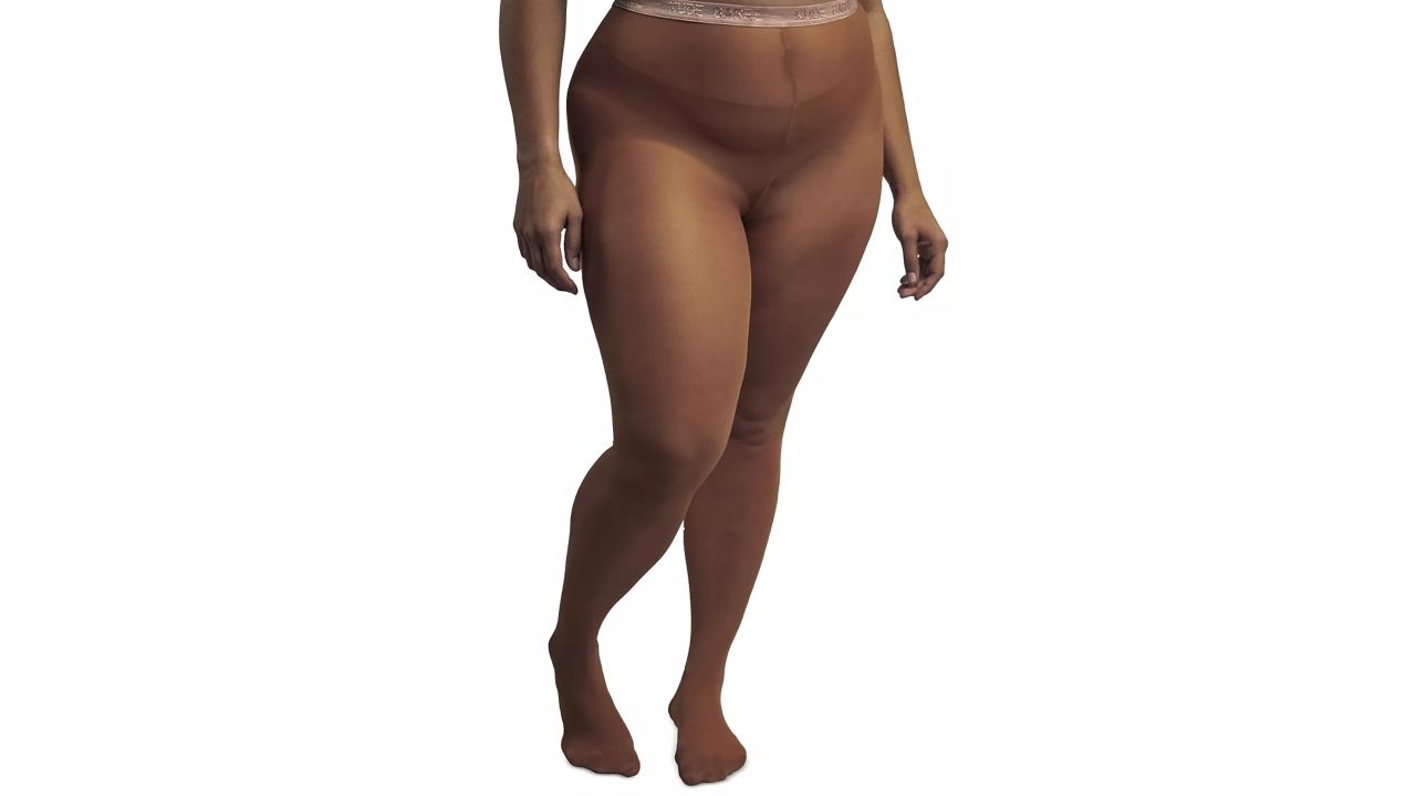 nude barre footed opaque tights in color 1pm