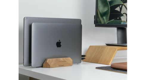 Oakywood Wooden Dual Laptop Stand