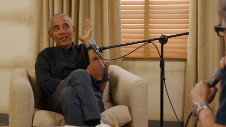 President Obama speaks to comedian Marc Maron on his podcast "WTF with Marc Maron"