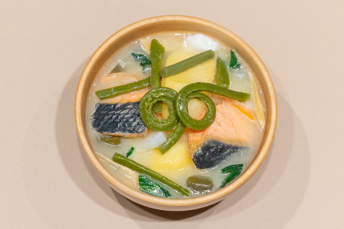 <a href="https://www.japanhouselondon.uk/read-and-watch/cepohaw-ohaw-soup-with-salmon/" target="_blank">Ohaw soup</a> is made with local game and fish, like deer and salmon, along with seasonal wild plants foraged in the mountains, grains, and root vegetables.