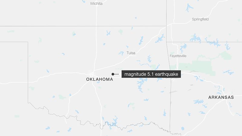 5.1 Magnitude Earthquake Strikes Oklahoma City, Felt Across State and Neighboring States