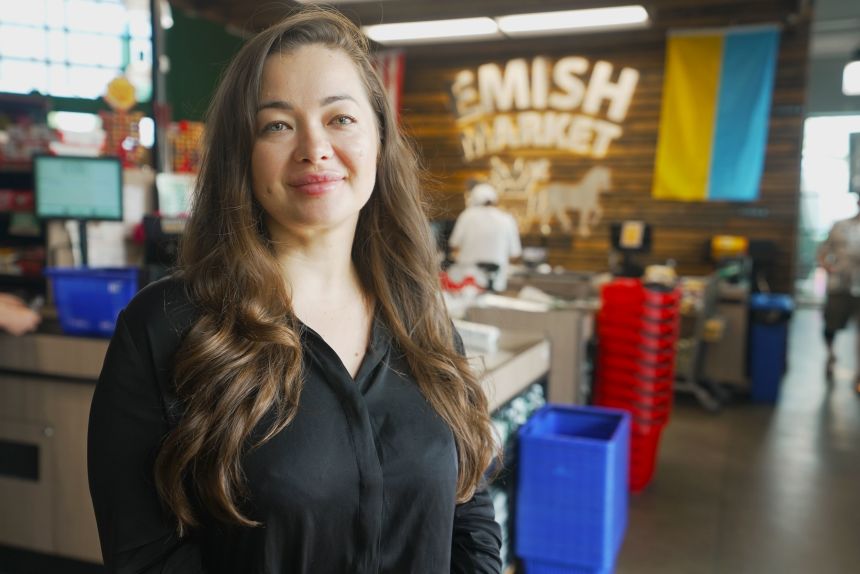 Olena Ray manages a Ukrainian grocery store near Tacoma, Washington, where police say an imitator drove a fake ICE vehicle in March.