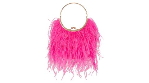 olga berg Penny Feathered Frame Bag