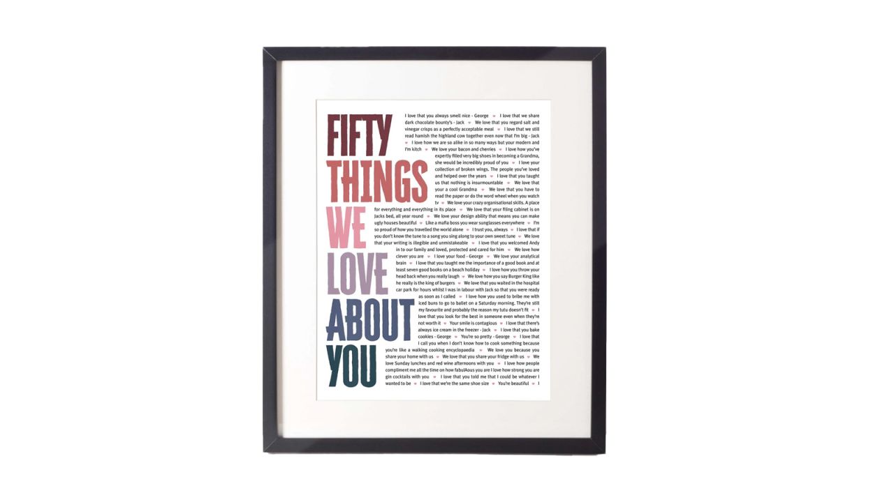 Oliver & Co. “50 Reasons Why We Love You” Print.jpg