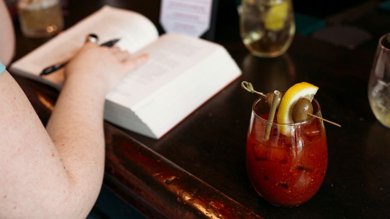 The Book Club’s “In Cold Blood Mary” cocktail is seen on April 2, 2025.