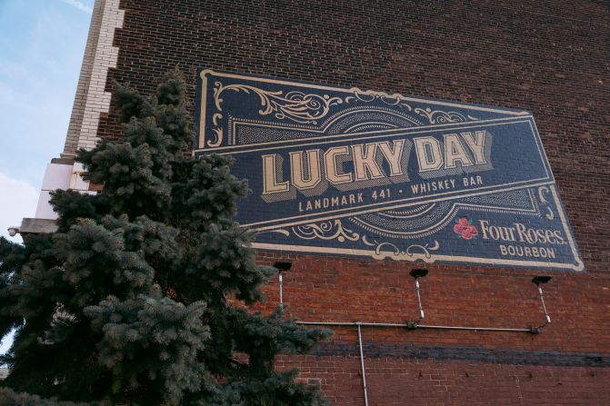 Lucky Day Whiskey Bar is a lively bar and restaurant in downtown Buffalo, where buildings feature Art Deco, Beaux-Arts and other classical design styles.