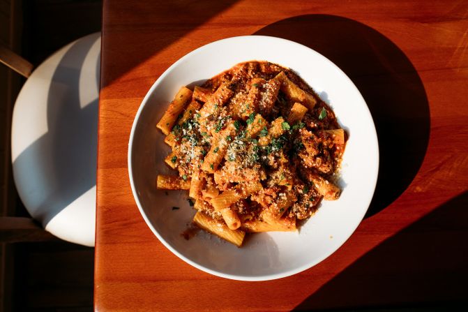 <strong>Outdoor dining oasis:</strong> Spoleto's spacious outdoor dining area is the perfect spot for a summertime dinner. Northampton closes a small side street each summer to traffic so restaurant owners can throw a months-long block party.