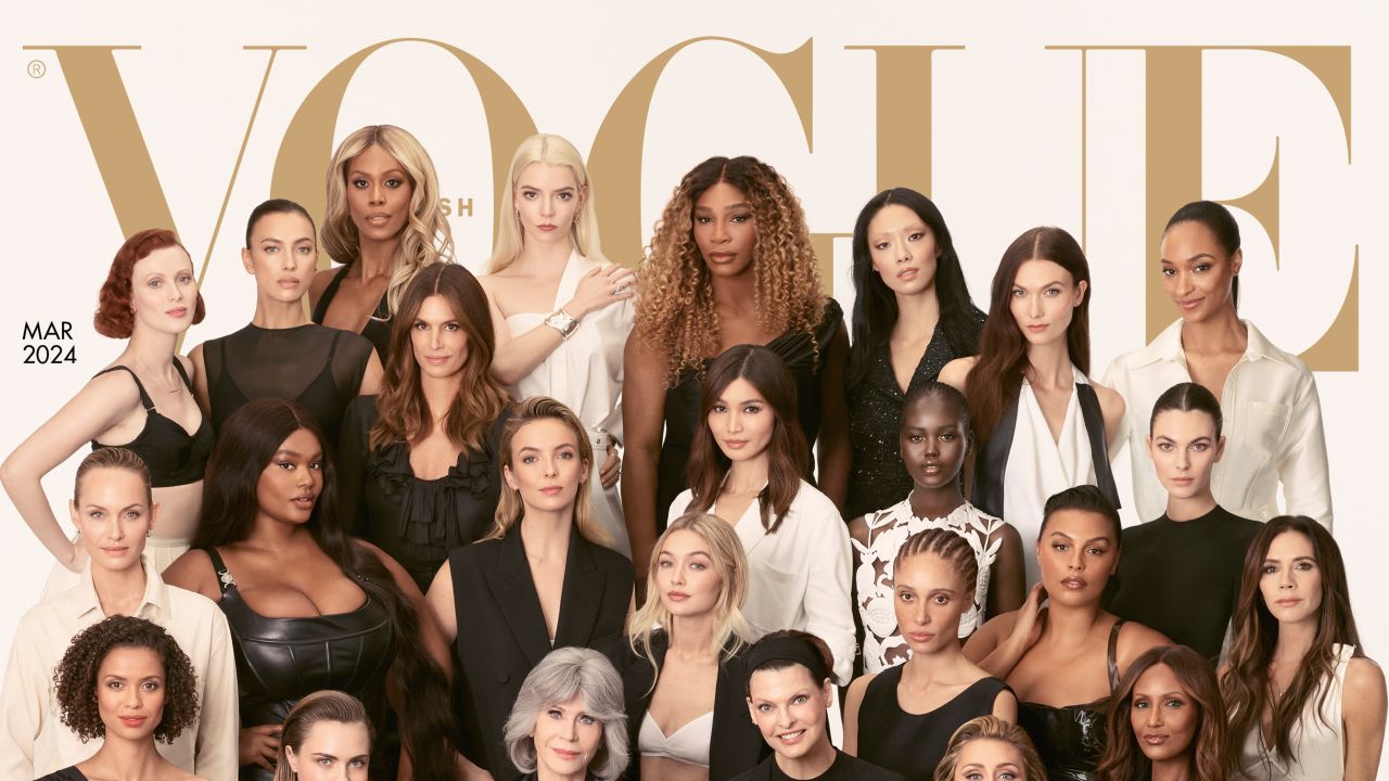 British Vogue gathers 40 superstars for landmark cover