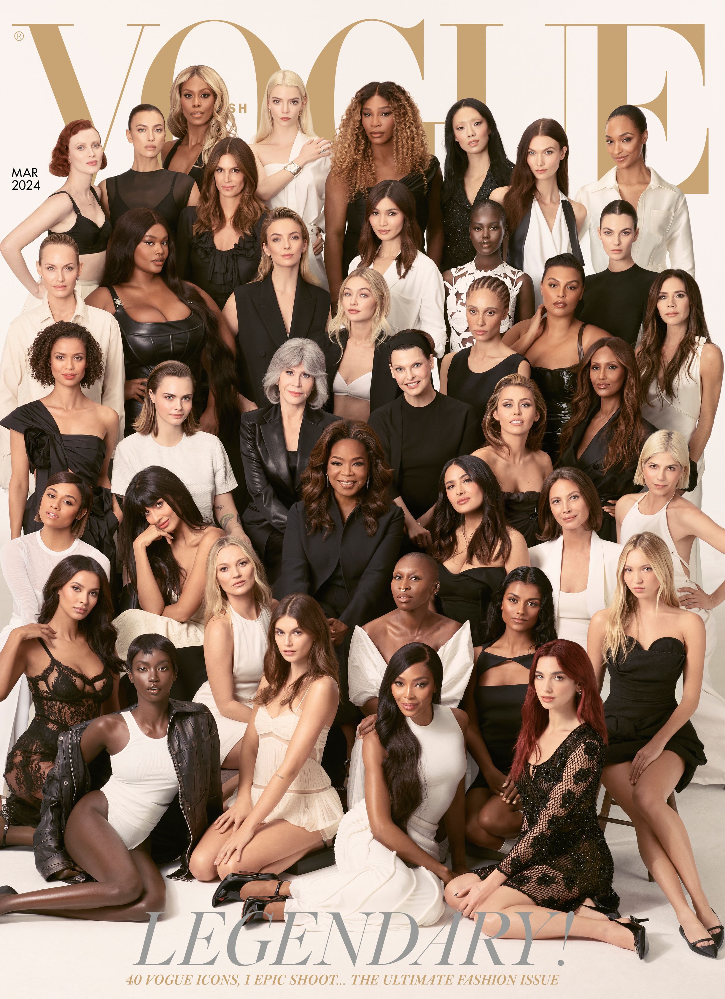 British Vogue features 40 'legendary' cover stars for editor Edward  Enninful's final issue