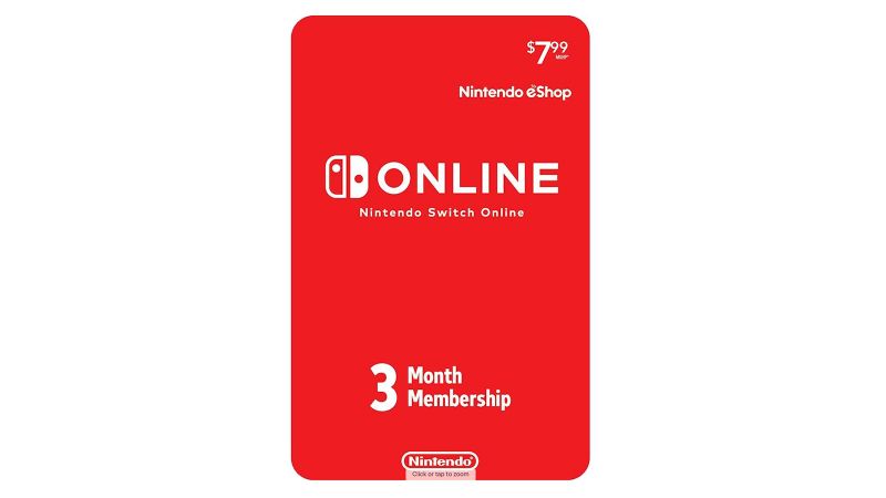 One year sale nintendo switch online