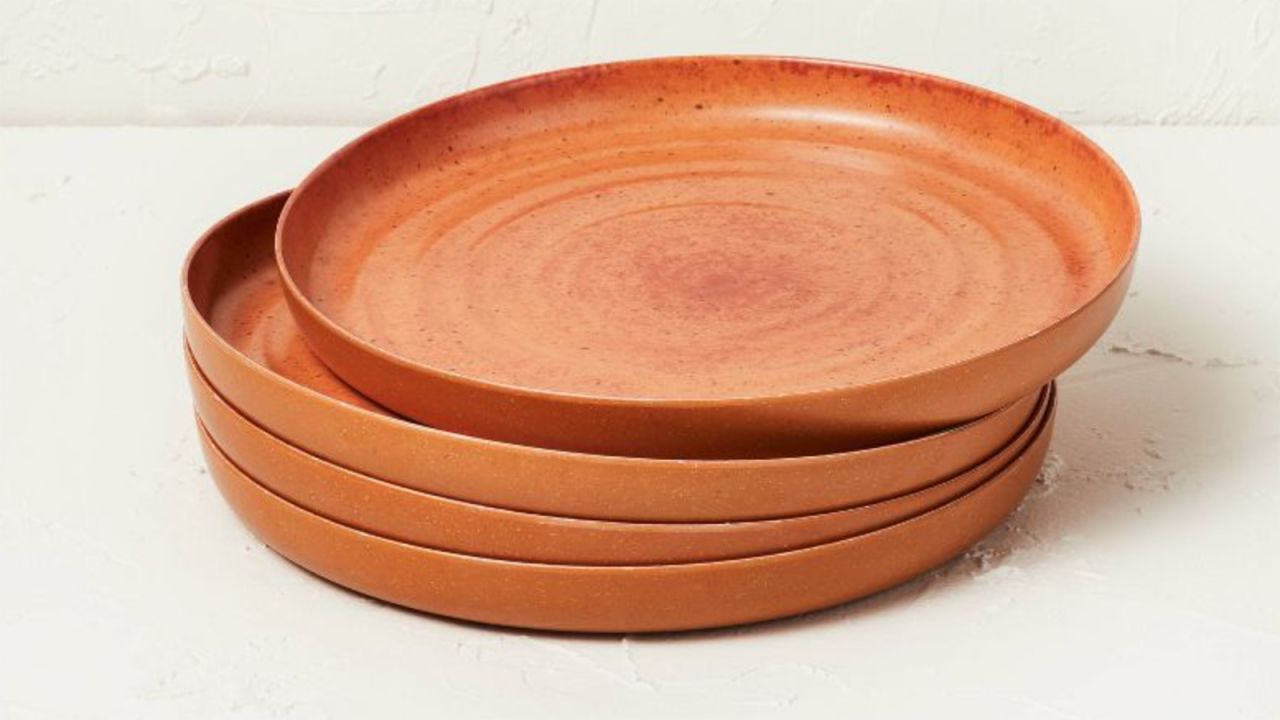 Opalhouse 10.4-Inch Melamine Dinner Plates, 4-Pack