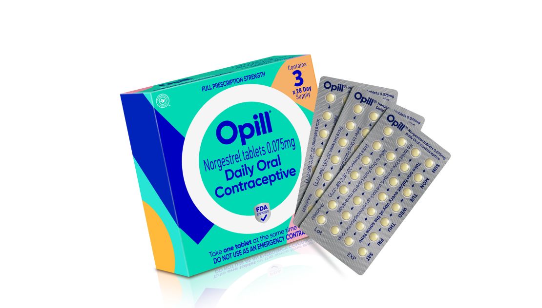 A three-month pack of Opill has a suggested retail price of $49.99.