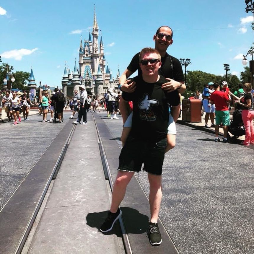 John and Hunter enjoyed an early trip together to Disney World, Florida