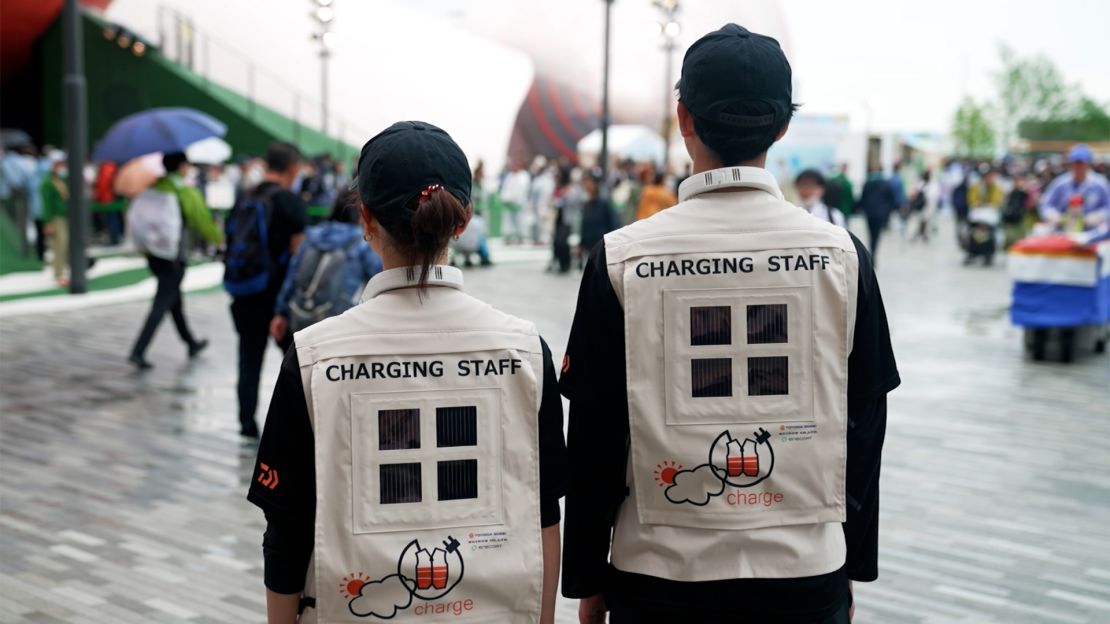 The staff utility vests are being tested throughout Expo 2025.