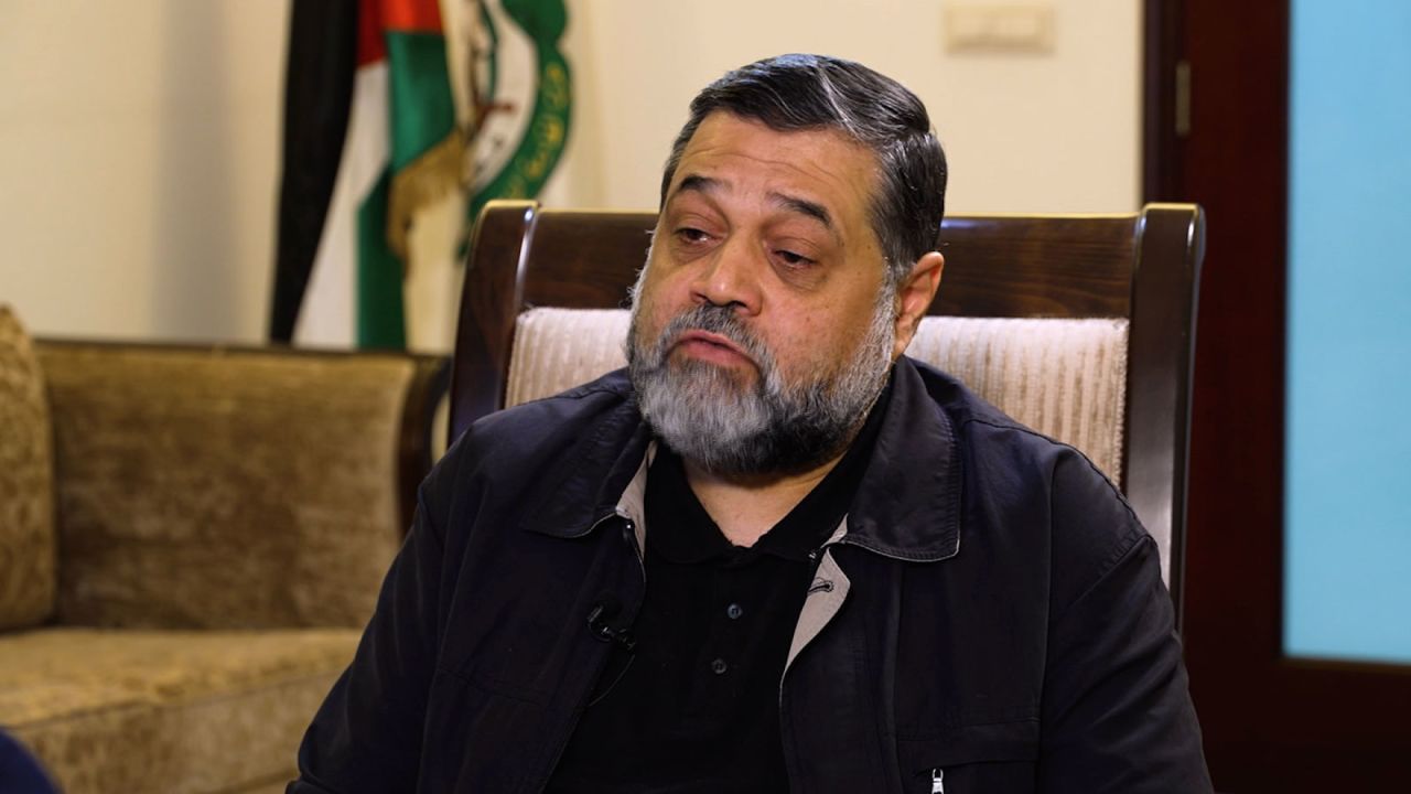 Osama Hamdan, Hamas spokesperson and political bureau member, is interviewed by CNN on Thursday, June 13.
