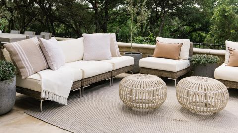 Outer Brown Wicker 8-Seat Outdoor U-Sectional