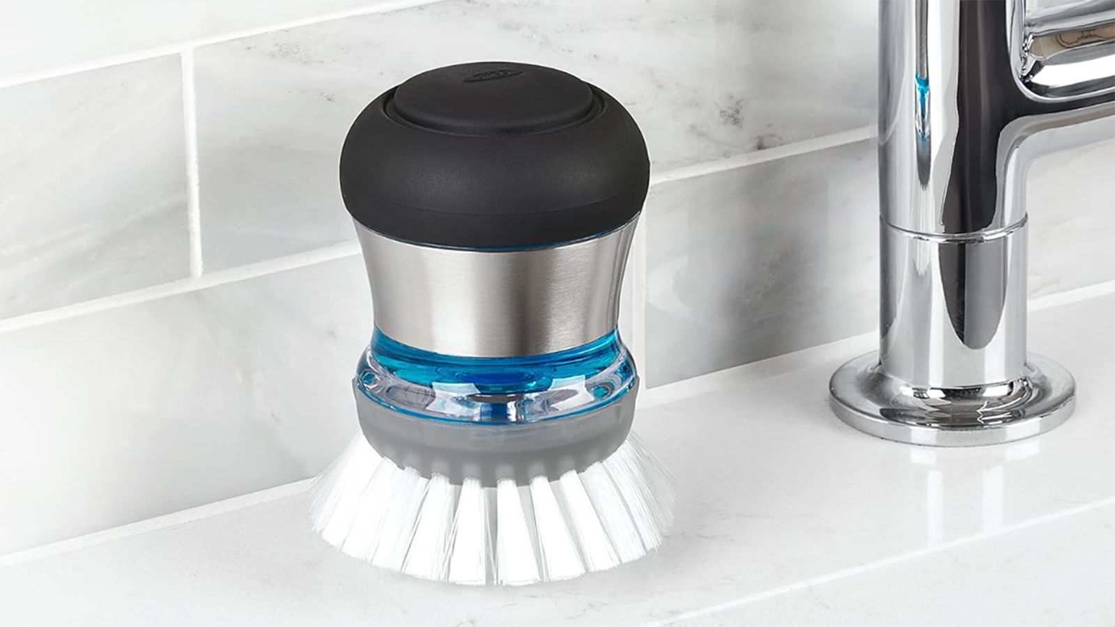 OXO SteeL Soap Dispensing Dish Brush