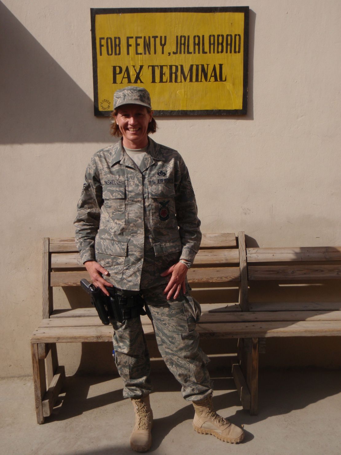 Deanne Criswell while deployed overseas with the Colorado Air National Guard.