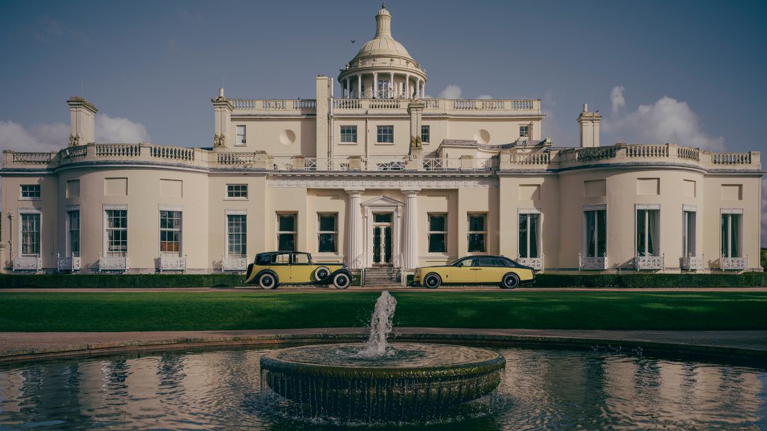 Rolls-Royce Phantom Goldfinger pictured at Stoke Park, southern England.