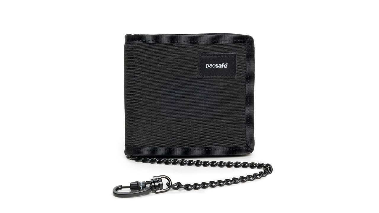 A photo of the Pacsafe RFIDsafe Z100 RFID Blocking Bifold Wallet