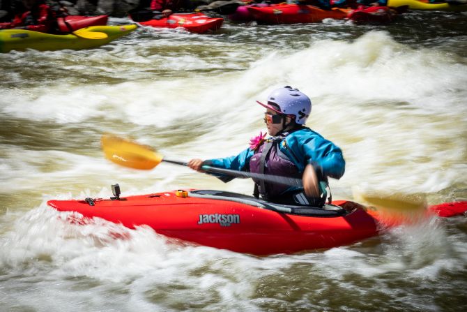Most of the group had never set foot in a kayak before training began in 2022. But they were quick to learn how to take on the Klamath’s challenging rapids.